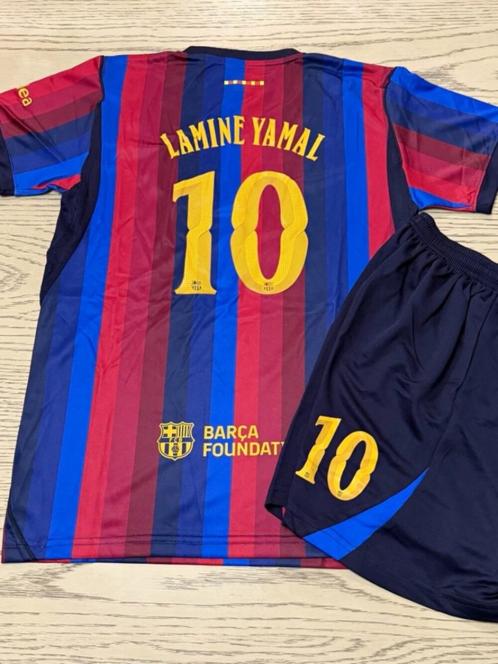 Lamine Yamal Home 2026 27 Soccer Jersey and Short Set